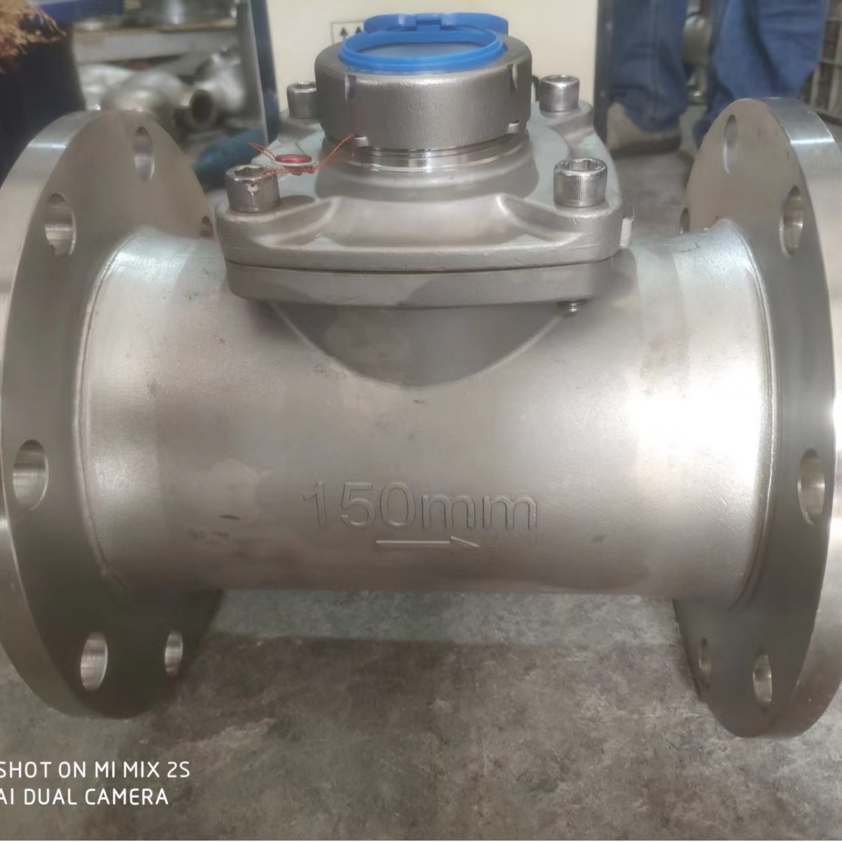 304不锈钢大口径水表螺翼式干式法兰水表工业立式宁波可拆冷热水