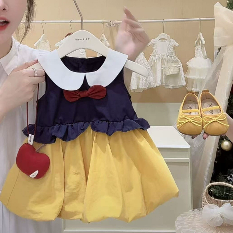 Летнее платье для девочки 2025 года в стиле комиксов, униформа JK, платье для куклы в стиле Бонд, платье в стиле Хепберн