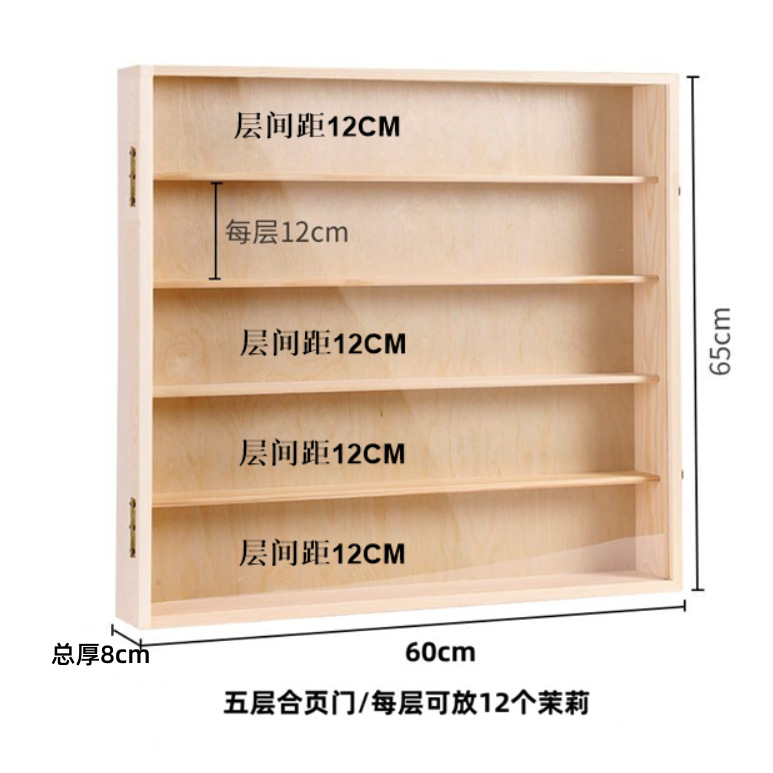 アクリルフィギュア展示棚バブルマットブラインド箱収納棚モリー人形収納展示棚壁掛け可