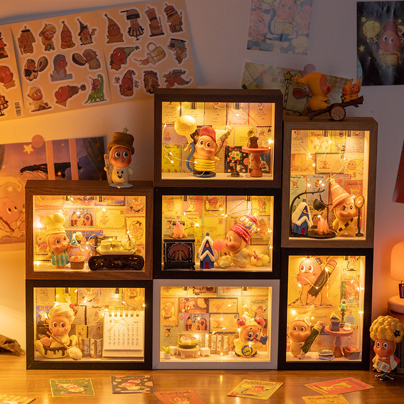 Bubble Mart Little Wild Star Blind Box Photo Frame Display Box Custom Hollow Photo Frame Stand Storage Bubble Mart Little Wild Star Blind Box Photo Frame Display Box Custom Hollow Photo Frame Stand Storage