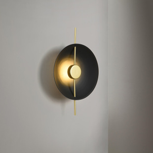 Modern minimalist living room sofa background flying saucer wall lamp designer creative bedside villa hotel art lamps