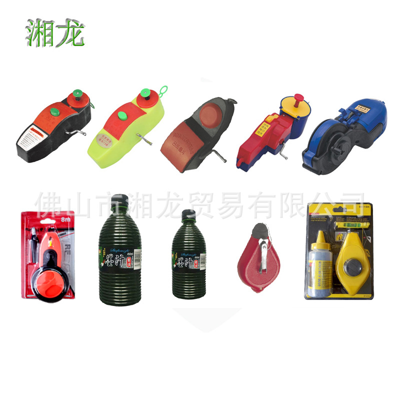 现货批发木工专用墨汁墨斗墨水墨盒粉盒工发墨斗