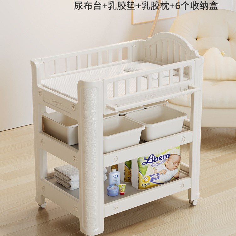 Babyviva pañales para bebés, tabla de cambio de pañales para bebés, tabla de baño, cama móvil para recién nacidos