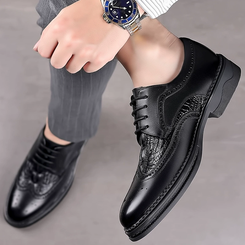 Footwear, classic suit jacket English style, men's lightweight classic shoes for leather shoes, genuine leather