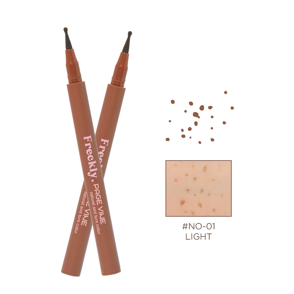 Transfronterizo maquillaje PAGE VINE productos europeos y estadounidenses calibrados lápiz de bloqueo de manchas naturales simulación no es fácil de descolorar punto de maquillaje lápiz de pecas