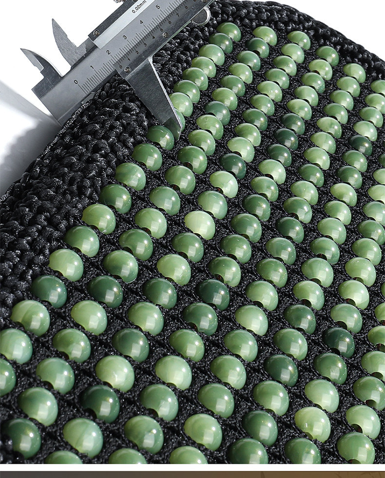 Acrylic Jade Resin Jade Seat Cushion Summer Bead Car Seat Cushion Imitation Jade Wholesale