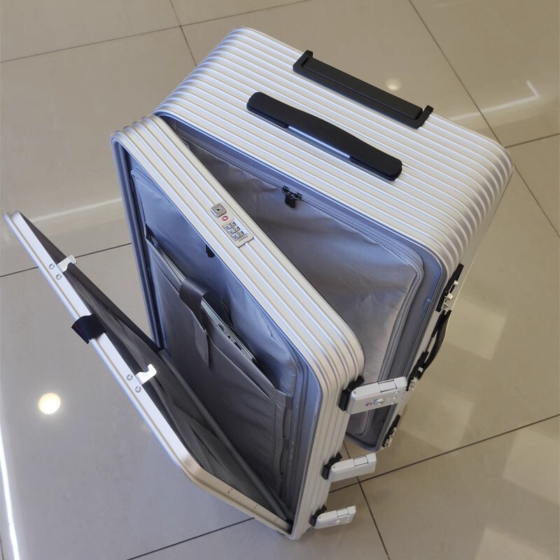 Export Front Opening Suitcase Women's Large Capacity All-Aluminum Magnesium Alloy Boarding Case 20 Inches 24 Travel Trolley Case Men's 26