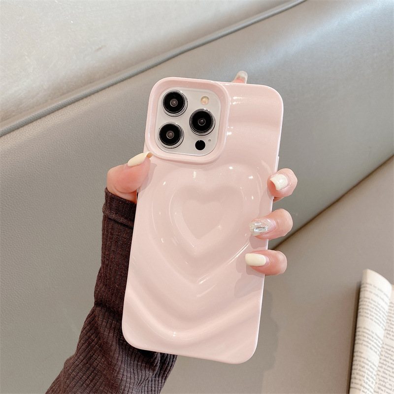 Ins風愛15proはiphone16 promax携帯ケース11立体波紋13フラッシュ粉12ソフトを適用している|undefined