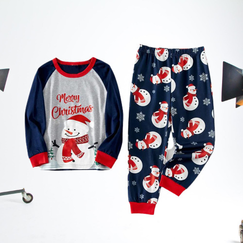thumbnail image 3 of 2025 Conjunto de pijamas estampados de manga larga y cuello redondo para padres e hijos, nuevo hogar familiar navideño europeo y americano, 3 of 5