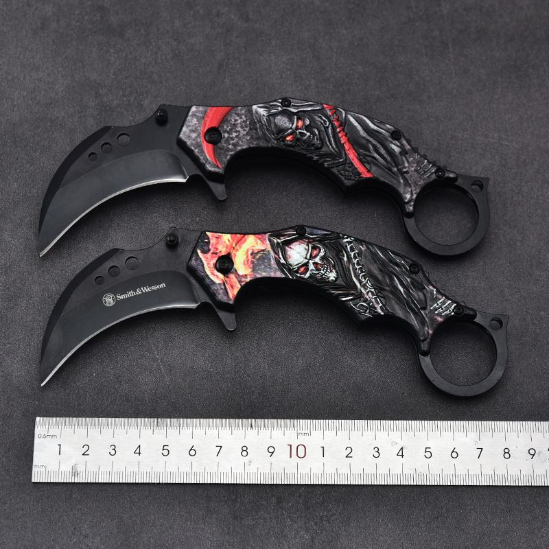 厂家户外折刀不锈钢折叠刀野营户外刀具多用途求生刀防身便携刀