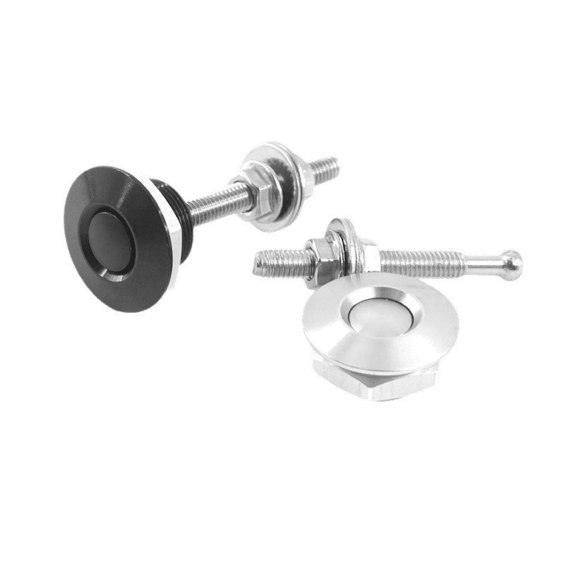 Botón de coche desmontaje rápido cerradura de la cubierta cerradura de la cubierta de carreras tornillo de acero inoxidable 30mm mini cerradura de la cubierta