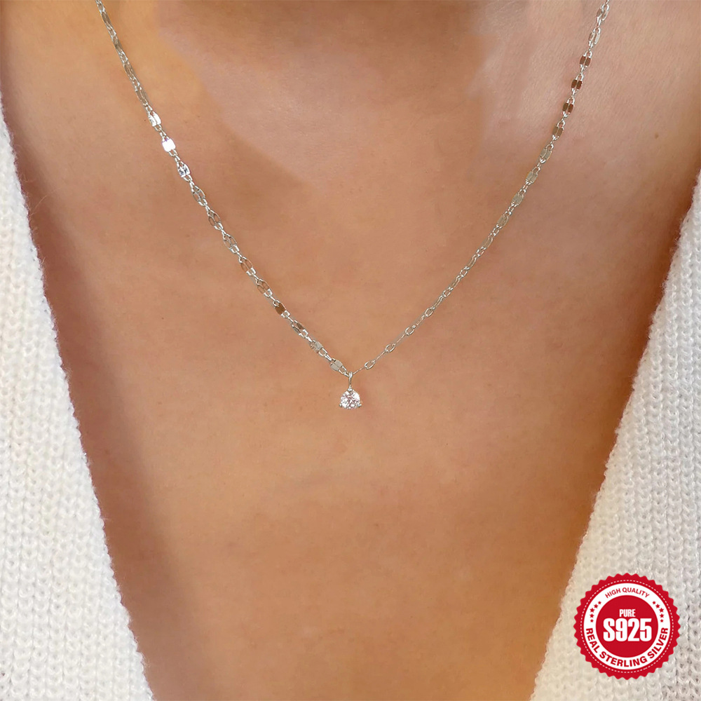 1g Weight 18K Gold Plated Plating Material 925 Sterling Silver Pendant Material Pendant Necklace Classification 925 sterling silver Chain Material cable chain Chain Type 1 Piece Quantity Holiday, Daily Occasion 925 Sterling Silver Material Geometric, Heart Shape Pattern All Seasons Season Women's Gender Simple Style, Classic Style Style 925 Sterling Silver Cable Chain Geometric Heart Shape Pendant Necklace 6