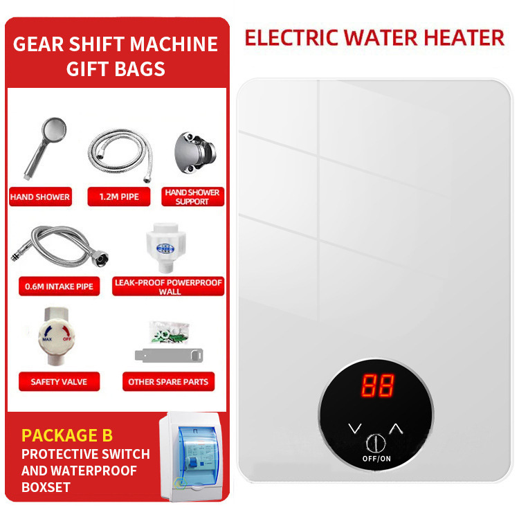 国境を越えたインスタント電気温水器 110V 家庭用インスタント加熱小型シャワーインテリジェント恒温バス省エネ|undefined