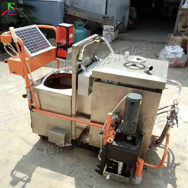 太阳能沥青灌缝机 手推式电加热路面补缝机 小型燃气动力灌缝机