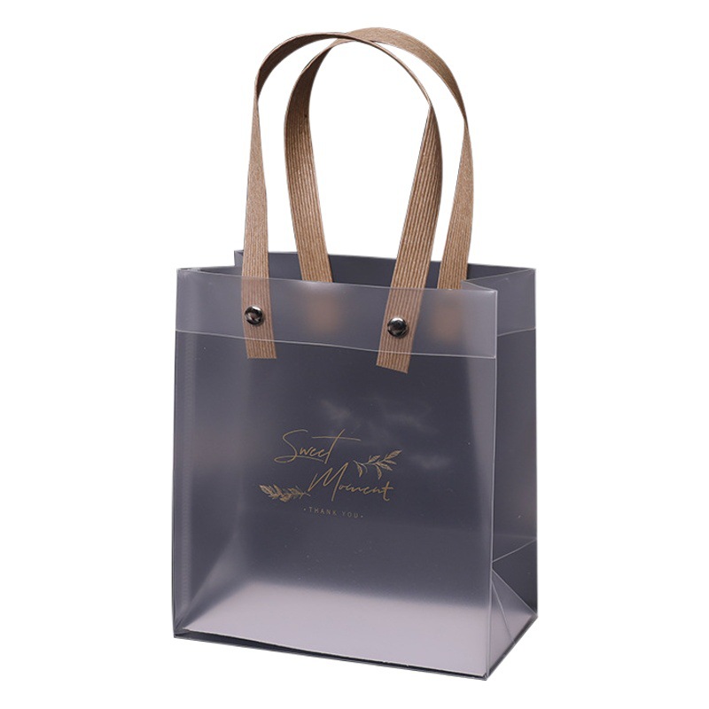 Bolsas de PVC para el Día del Maestro, bolsas de regalo transparentes esmeriladas al por mayor, bolsas de regalo para cosméticos, bolsas de recuerdo de PP