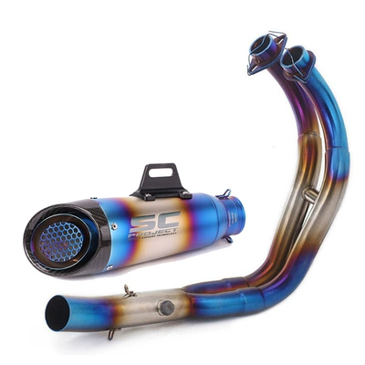 Motorcycle exhaust pipe | Section - full-set-j