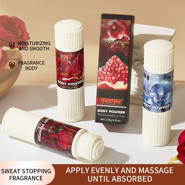 [Cross-Border Supply] Formbo Body Powder Cooling Antiperspirant Refreshing Long-Lasting Fragrance Floral Body Powder Wholesale