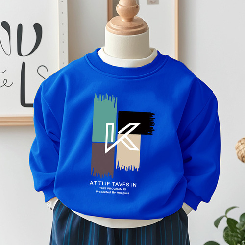 Women's and Men's Universal Children's Thick Fleece Crew Neck Sweatshirt - Autumn/Winter Bestseller Comfortable Top