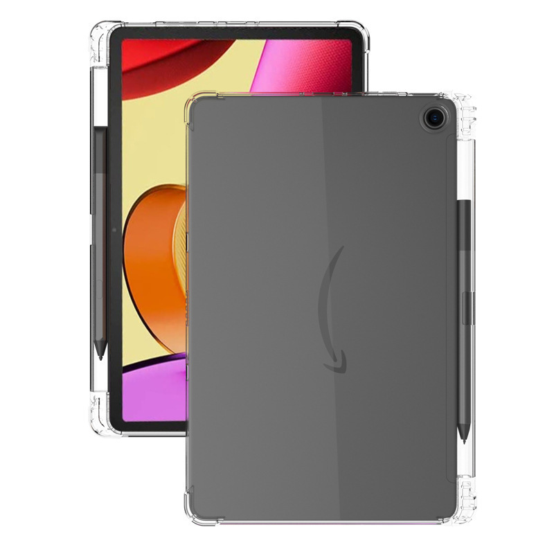 Applicable to Amazon Fire Max 11 protective case with Pen slot 10.2-inch airbag drop-resistant transparent tpu material shell Applicable to Amazon Fire Max 11 protective case with Pen slot 10.2-inch airbag drop-resistant transparent tpu material shell