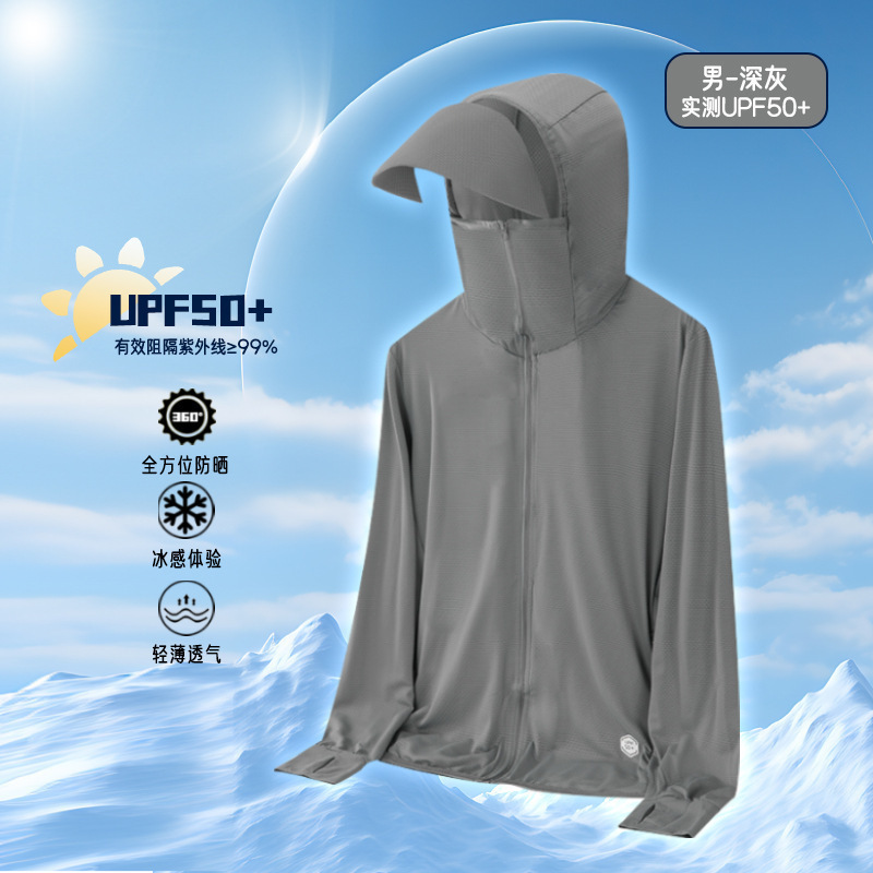 Red popularidad explosiva pareja UV ropa de protección solar suelta ropa de piel transpirable secado rápido ropa de protección solar al aire libre mujer hombre