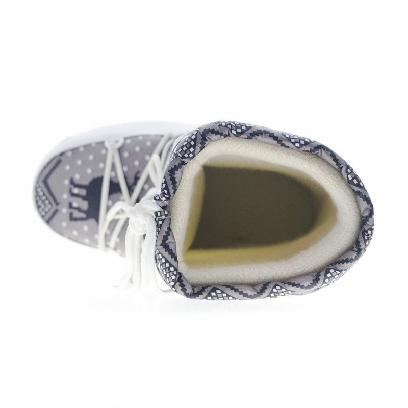 Botas espaciales de invierno transfronterizas de Amazonas, botas lunares, botas de nieve de alto cilindro, zapatas de nieve personalizadas antideslizantes