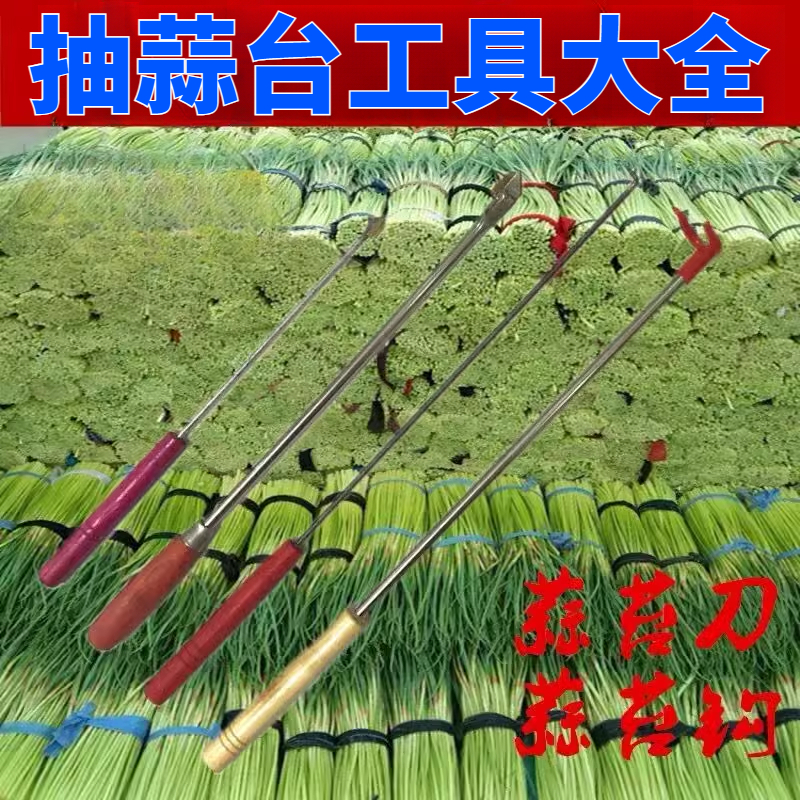 蒜苔抽拨器收蒜薹刀收割蒜苔工具揪铜头蒜苔刀剥蒜薹刀扎蒜苔钩