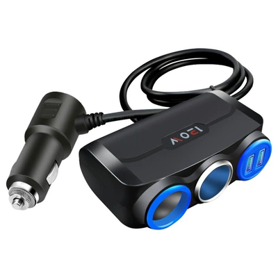 Cigarette Lighter One-To-Three Multi-Function Siqaret yandırıcısı - 1-sk-803-cigarette-lighter-black-and-blue