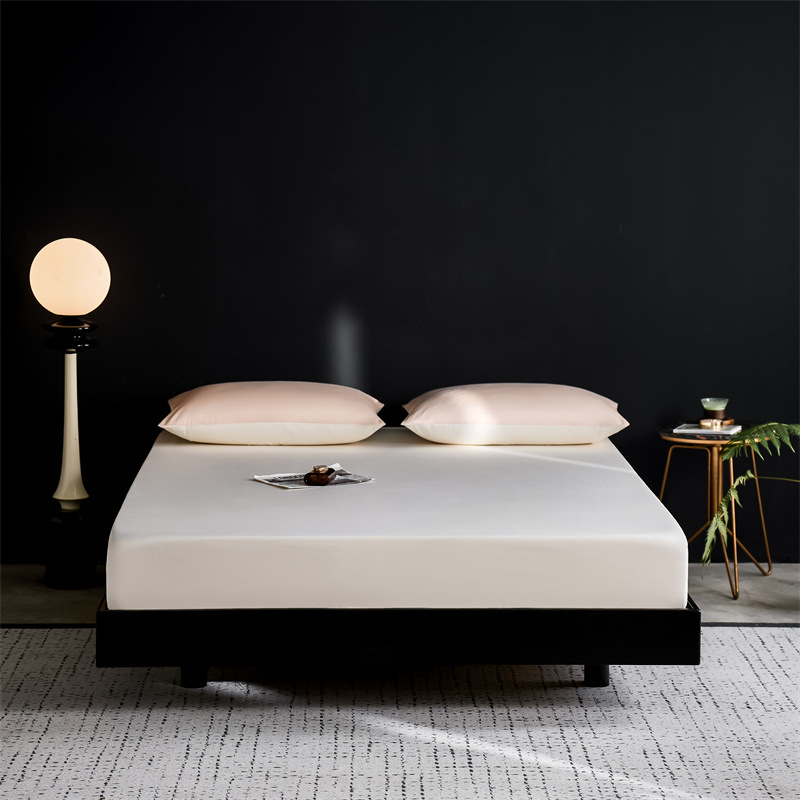 Hotel de lujo ligero de siete estrellas soporte de alta gama algodón de lana larga cama de algodón cubierta de protección de colchón cubierta antideslizante tres piezas