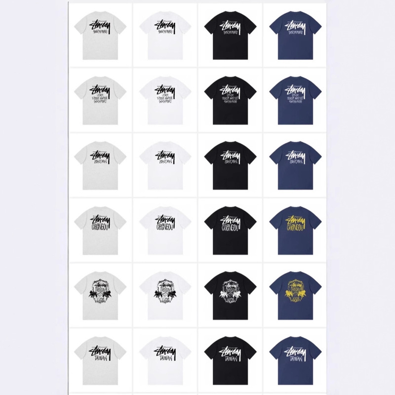 European and American Trendy Brand Stuss Urban Limited Collection Summer Export New Short-Sleeved