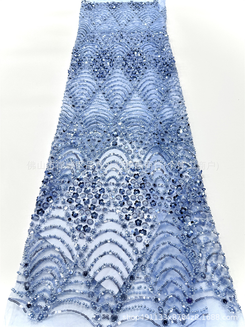 Fabricante de ropa de boda retro ligera de lujo accesorios de vestido al por mayor lotes transfronterizos tela de bordado rápido