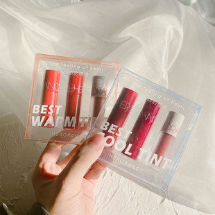 HERORANGE Cross-border Small Lip Glaze Set Sample Lipstick Chinese Cheap Price Gift Box Lip Mud Cold and Warm Tones for Hair