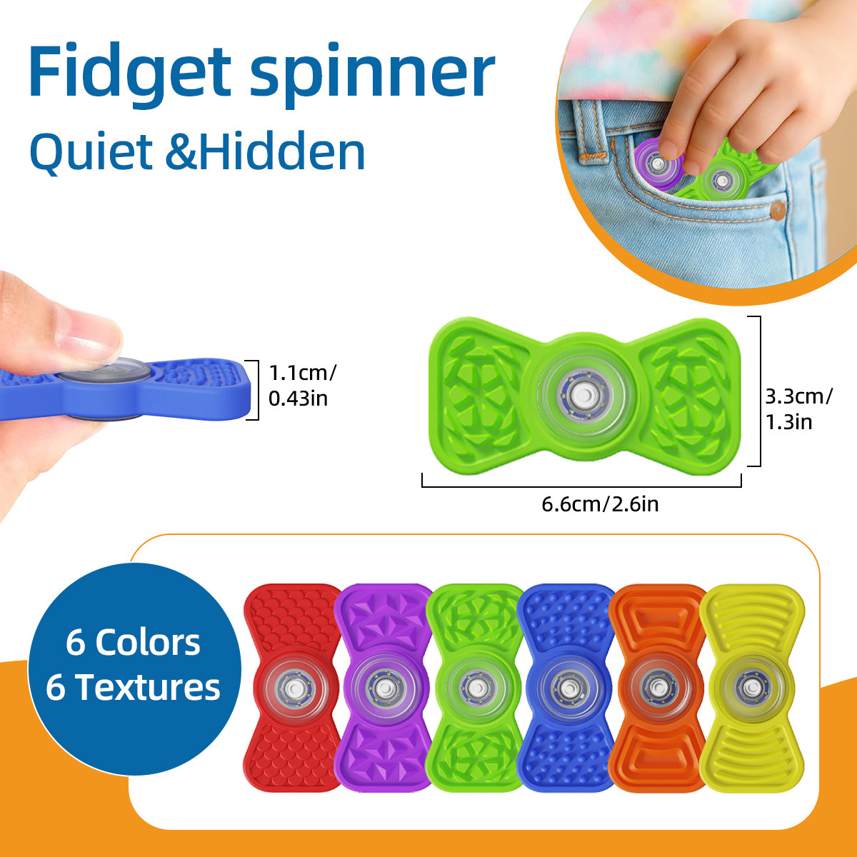 Fábrica al por mayor Amazon transfronterizo nuevo juguete sensorial de silicona giroscopio de punta de dedo descompresión juguetes EDC