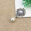 Tibetan ancient silver hollow lace crystal DIY material accessories crystal water droplet alloying diamond drill drilling clothing