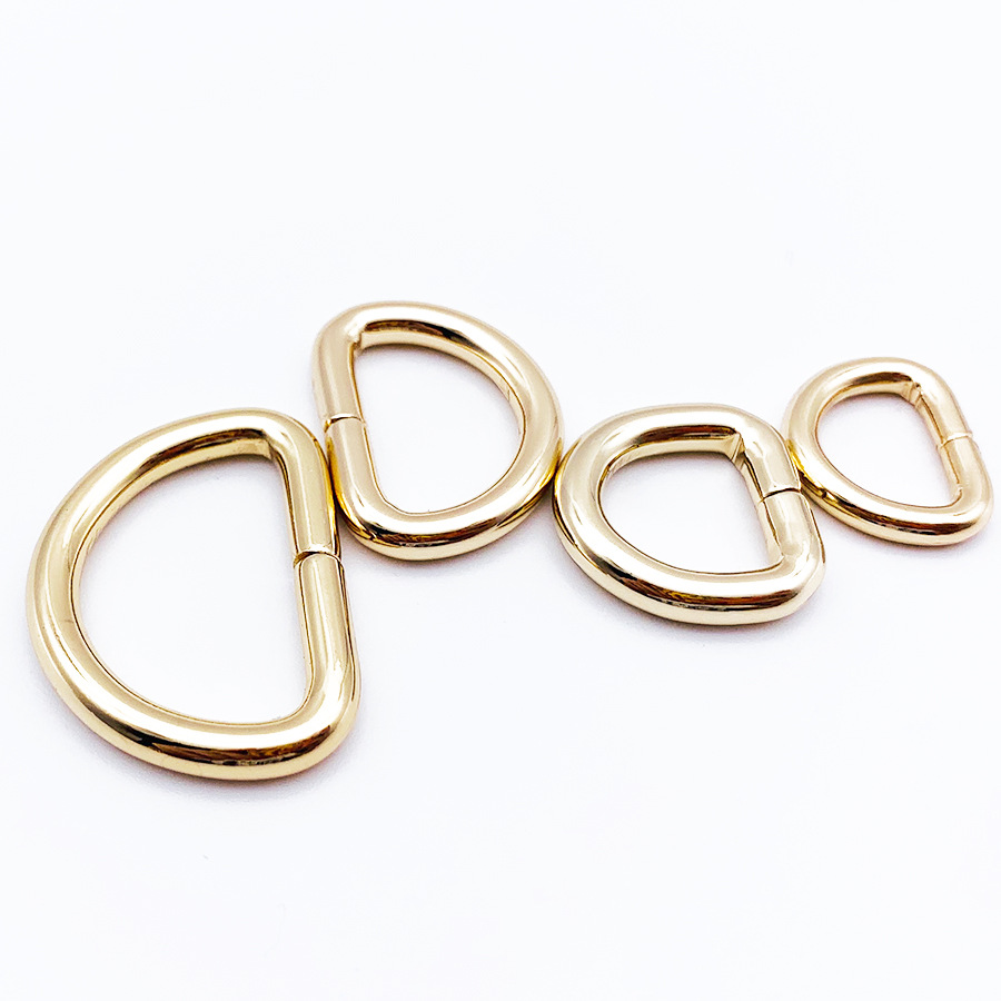 Venta caliente en stock fábrica directa de alta gama accesorios de hardware de alambre de hierro D hebilla Bolsa De mujer hebilla de alambre de hierro image 6