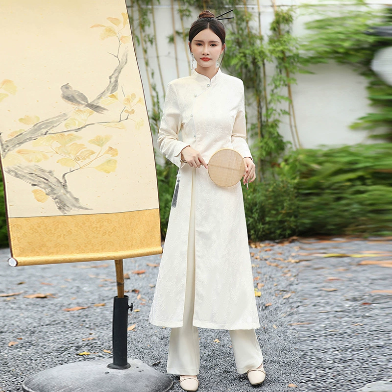 Чонсам, набор, комбинезон,Autumn Hanfu, китайский стиль