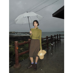 NEIHE内赫2025年早秋新款法式花朵收腰显瘦针织衫上衣女款257106