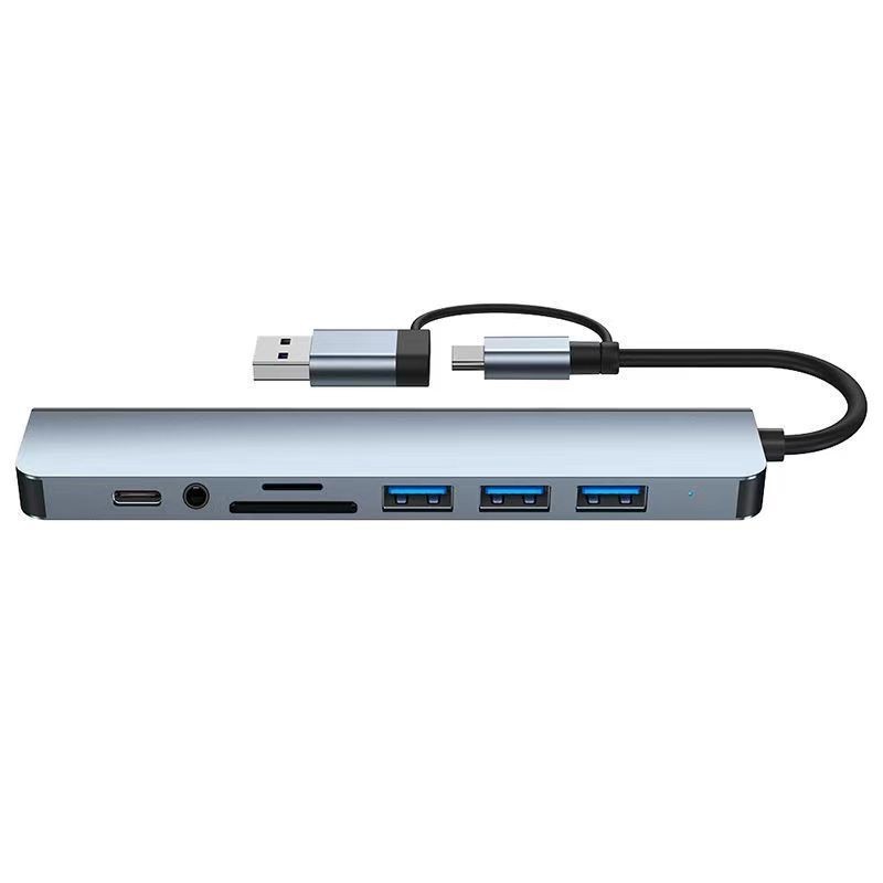 ラップトップ Mac ドッキング ステーション 8-in-1 USB3.0 ハブ 8-in-1 タイプ C ドッキング ステーション|undefined