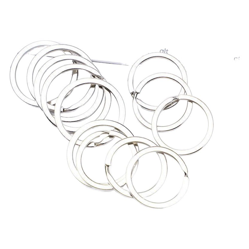 Металлический железный никелированный брелок для ключей, маленькое льняное кольцо, брелок для ключей, ювелирное изделие, кулон, аксессуары для рюкзака