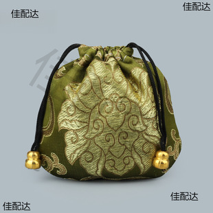 brocade bag antique bag buddha beads hand string bag cultural play bag packing bag brocade bag small brocade bag sachet