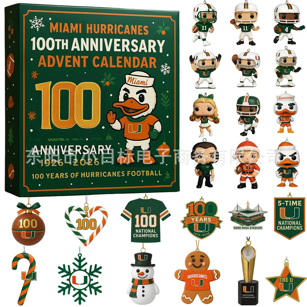 跨境新品弗吉尼亚理工大学 Hokies 133 周年纪念降临倒数节日盲盒