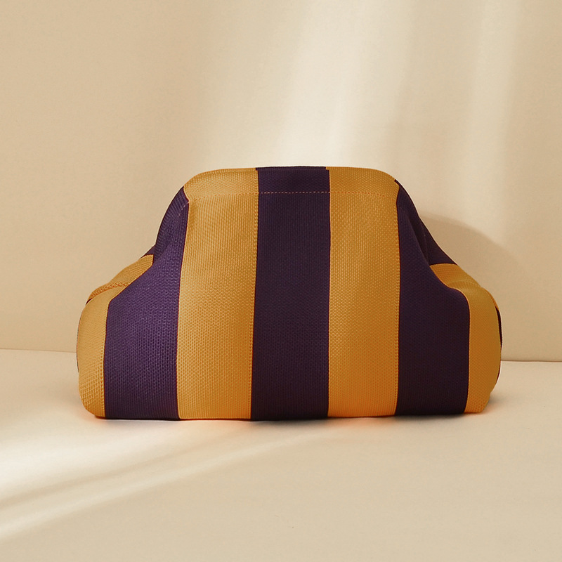 Thick stripes [dark purple + yellow]