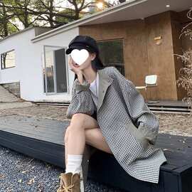 设计感翻领风衣外套女装秋季别致正反两穿中长款百搭上衣