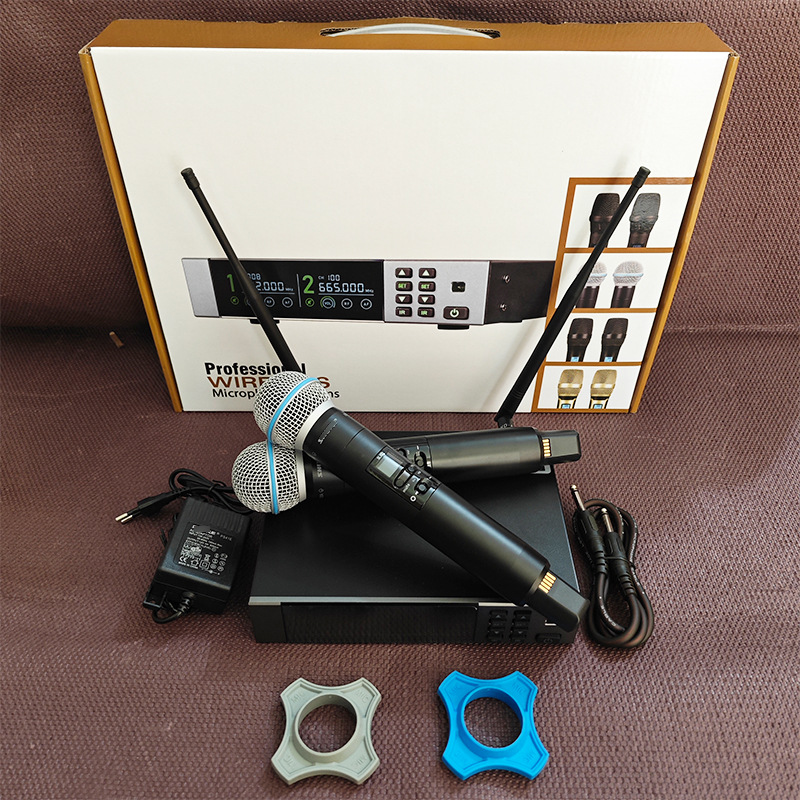 Cross-Border Export Blx88S Wireless Microphone One for Two Stage Performance Singing Church Beta 58A Microphone