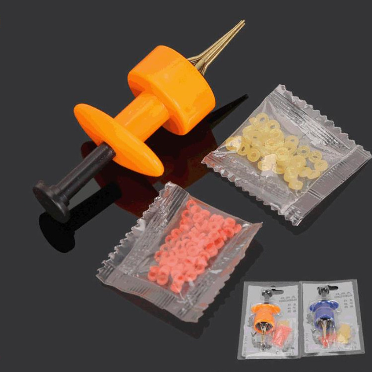 渔具配件 新款大物铜制上饵器蚯蚓红虫夹塑料夹 红虫活蛆虫挂钩夹