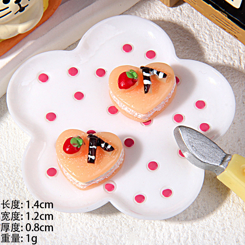 Japonés y coreano crema teléfono móvil Shell material simulación resina postre DIY niños lindos accesorios para el cabello accesorios para el tocado