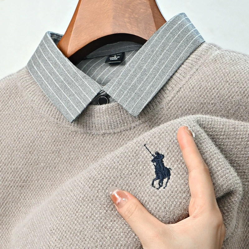 派森龙 Warm velvet sweater, base body-friendly set, for middle-aged man