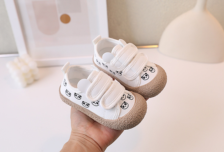 Korean version cute cartoon children's canvas 2023 Spring and Autumn new trendy boys' biscuit shoes, girls' casual shoes_voghion.com