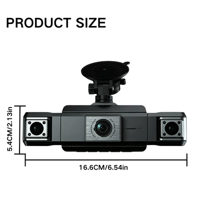 four-record display, mobile phone connectivity, Driving recorder