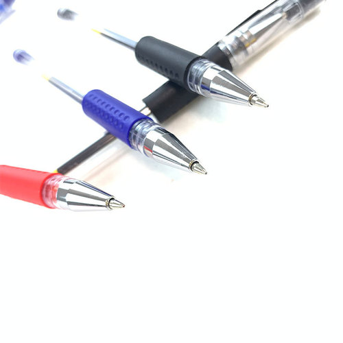 Blue, red, black neutral ballpoint pens, carbon water-based pens, 0.5mm European standard bullet tip, needle pen, signature pens, exam pens