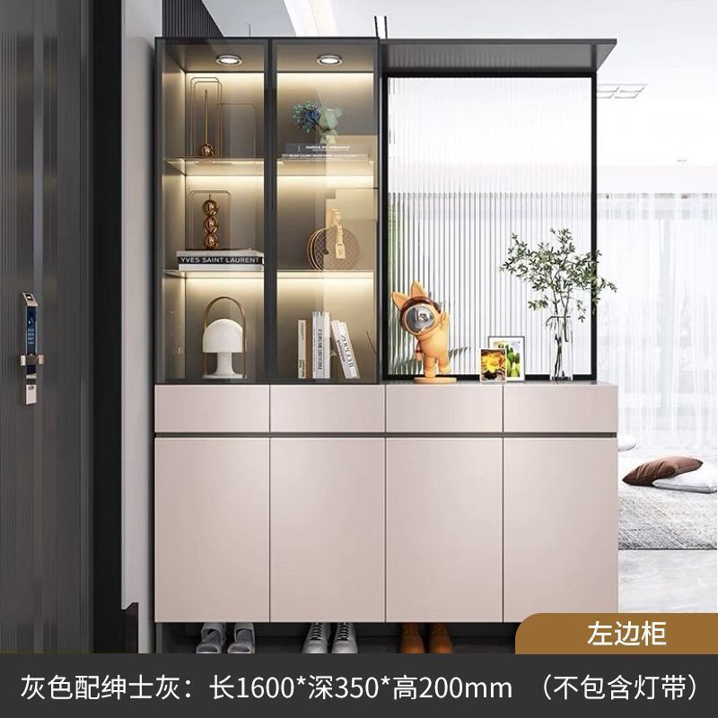 エントリーパーティションキャビネット、ワインキャビネット、モダンでシンプルな長虹ガラススクリーンキャビネット、エントランスキャビネット、シューズキャビネット、一体型リビングルーム|undefined
